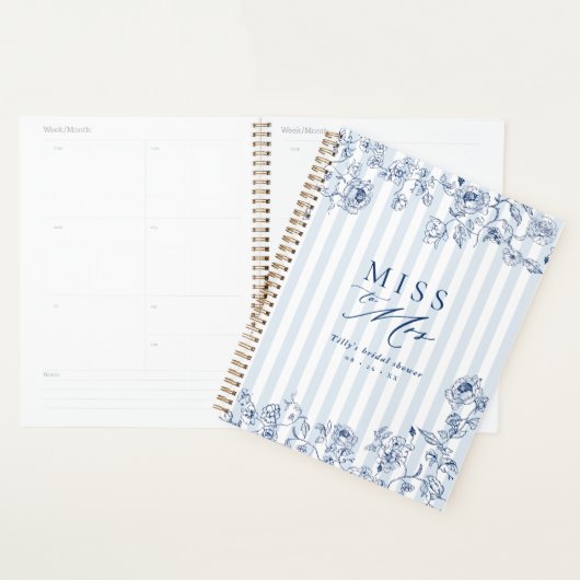 Bridal Shower Paper Planner Something Blue Book プランナー手帳 (ディスプレー)