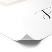 Bridal Shower Photo Prop Sign – Custom Poster ポスター (角)