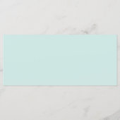 Bridal Shower Pink Waterlily & Tree Frog Menu メニュー (裏面)