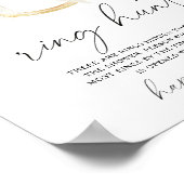  bridal shower Ring hunt game ポスター (角)