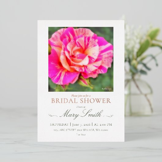 Bridal Shower (Rosa Edgar Degas) 箔招待状 (立ち正面)