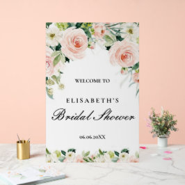 Bridal shower rosa oro floral Foam Boards アクリルサイン