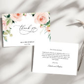 Bridal shower rosa oro floral Foam Boards サンキューカード