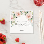 Bridal shower rosa oro floral Foam Boards スタンダードカクテルナプキン (インサイチュ)