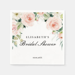 Bridal shower rosa oro floral Foam Boards スタンダードカクテルナプキン