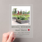 Bridal Shower (Rose Garden) アクリル招待状 (インサイチュ (ポータブル))