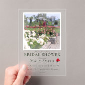 Bridal Shower (Rose Garden) アクリル招待状 (インサイチュ (ポータブル))