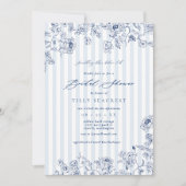 Bridal Shower Something Blue Party Invitation 招待状 (正面)