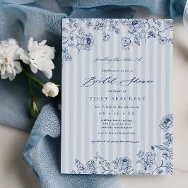 Bridal Shower Something Blue Party Invitation 招待状