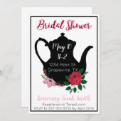 Bridal Shower Tea Invitation 招待状 (正面/裏面)