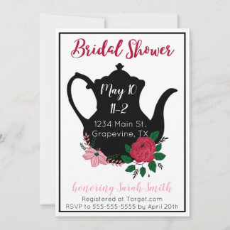 Bridal Shower Tea Invitation 招待状