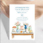 Bridal Shower Tea Party Invitation Illustration 招待状
