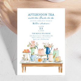 Bridal Shower Tea Party Invitation Illustration 招待状