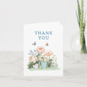 Bridal Shower Tea Party Invitation Thank You Card 招待状 (正面)