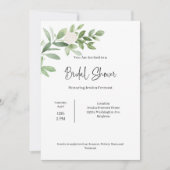 Bridal Shower Watercolor Invitation 案内状 (正面)