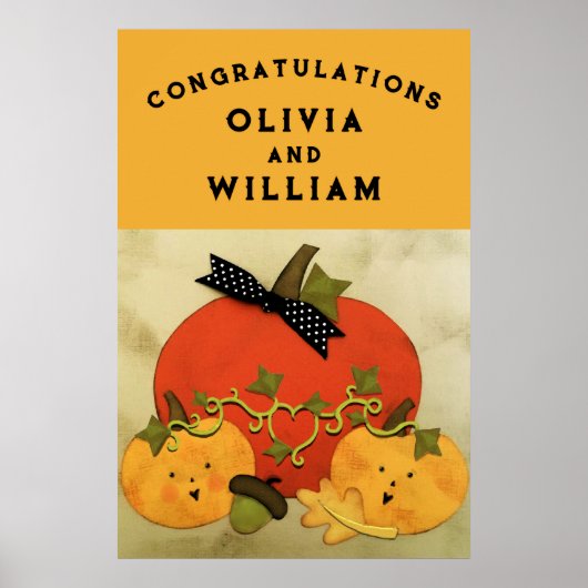 Bridal Shower Wedding Congrats ポスター (正面)