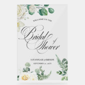 bridal shower welcome sign, eucalyptus bridal sign アクリルサイン (正面)