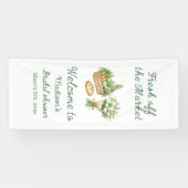 Bridal Shower Welcome Sign Fabric Banner, Personal 横断幕 (横)