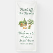 Bridal Shower Welcome Sign Fabric Banner, Personal 横断幕 (縦)