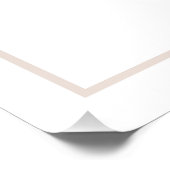 Bridal Shower Welcome Sign | Minimal Black Script  ポスター (コーナー)