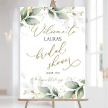 Bridal Shower Welcome Sign Template Printable Sage