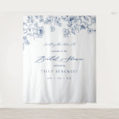 Bridal Shower Welcome Tapestry Something Blue Sign タペストリー (正面)