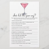 Bridal shower What did the groom say  (正面)