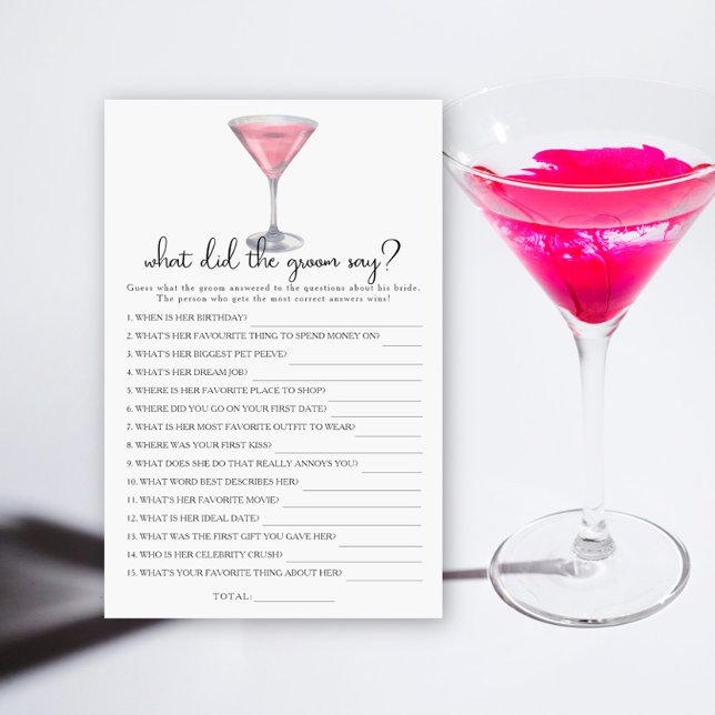 Bridal shower What did the groom say  (クリエイターアップロード済み)