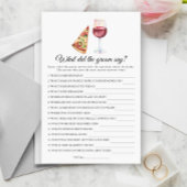 Bridal shower What did the groom say 