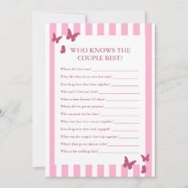 Bridal Shower Who Knows The Couple Best Game