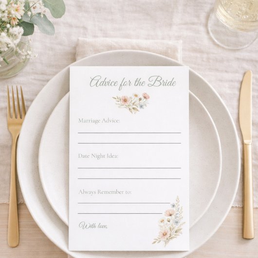 Bridal Shower Wildflower Advice for The Bride