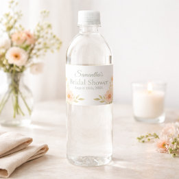 Bridal Shower Wildflower Garden Party  ペットボトルラベル