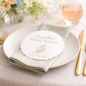 Bridal Shower Wildflower Garden Party ペーパーコースター