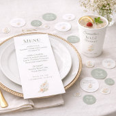 Bridal Shower Wildflower Garden Party Table コンフェッティ