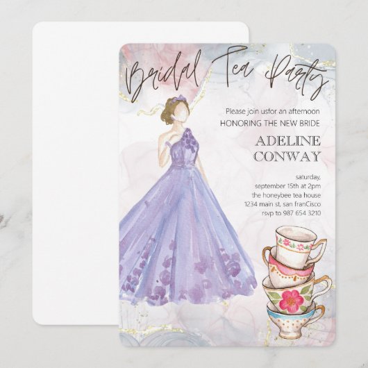 Bridal Tea Celebration 招待状 (正面/裏面)