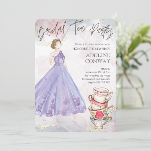 Bridal Tea Celebration 招待状 (スタンド正面)