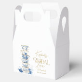 Bridal Tea Party Chinoiserie Blue Bridal Shower フェイバーボックス (オープン)