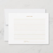 Bridal Tea Party Chinoiserie Blue Recipe Card サンキューカード (裏面)