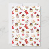 Bridal Tea Party Floral Bridal Shower  招待状 (裏面)