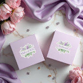 Bridal Team Purple Romantic Floral Split Border シール