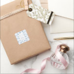 Bridal Toast On The Coast Seashells Bridal Shower スクエアシール<br><div class="desc">Celebrate seaside romance with our elegant "Bridal Toast on the Coast" collection, inspired by breezy beach days and timeless coastal charm. The soft blue stripes create a fresh nautical feel, while delicate hand-drawn seashells, starfish, and sweet bow accents add graceful details to the design. The refined script typography brings a...</div>