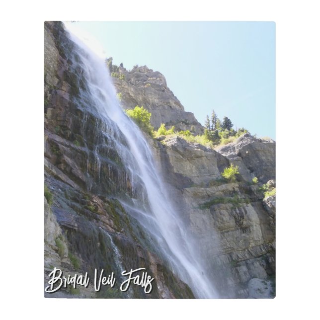 Bridal Veil Falls  メタルプリント (正面)