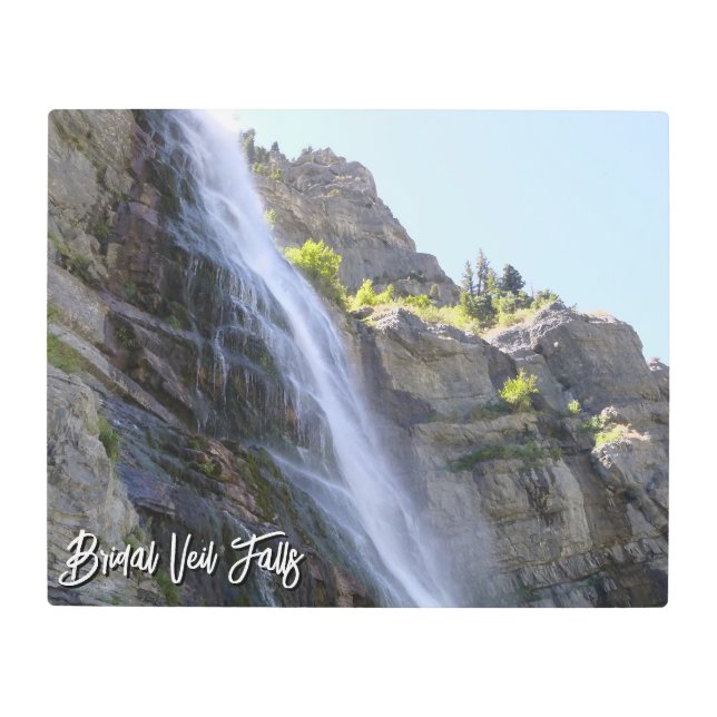 Bridal Veil Falls  Metal Print メタルプリント (正面)