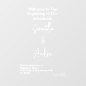 Bridal White Weddings Celebrating Love Romance ウィンドウサイン (シート)