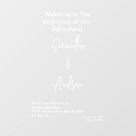 Bridal White Weddings Celebrating Love Romance ウィンドウサイン