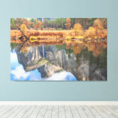 Bridalveil秋反射 キャンバスプリント (インサイチュ (ウッドフロア))