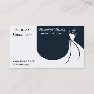 Bridalwearのウェディングドレス、花嫁のオートクチュールは設計します 名刺