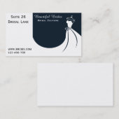 Bridalwearのウェディングドレス、花嫁のオートクチュールは設計します 名刺 (正面/裏面)