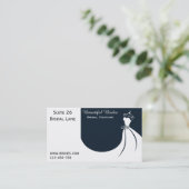 Bridalwearのウェディングドレス、花嫁のオートクチュールは設計します 名刺 (スタンド正面)