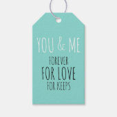 BRIDEあなたと私は永遠結婚のスイートパーティー ギフトタグ (正面)